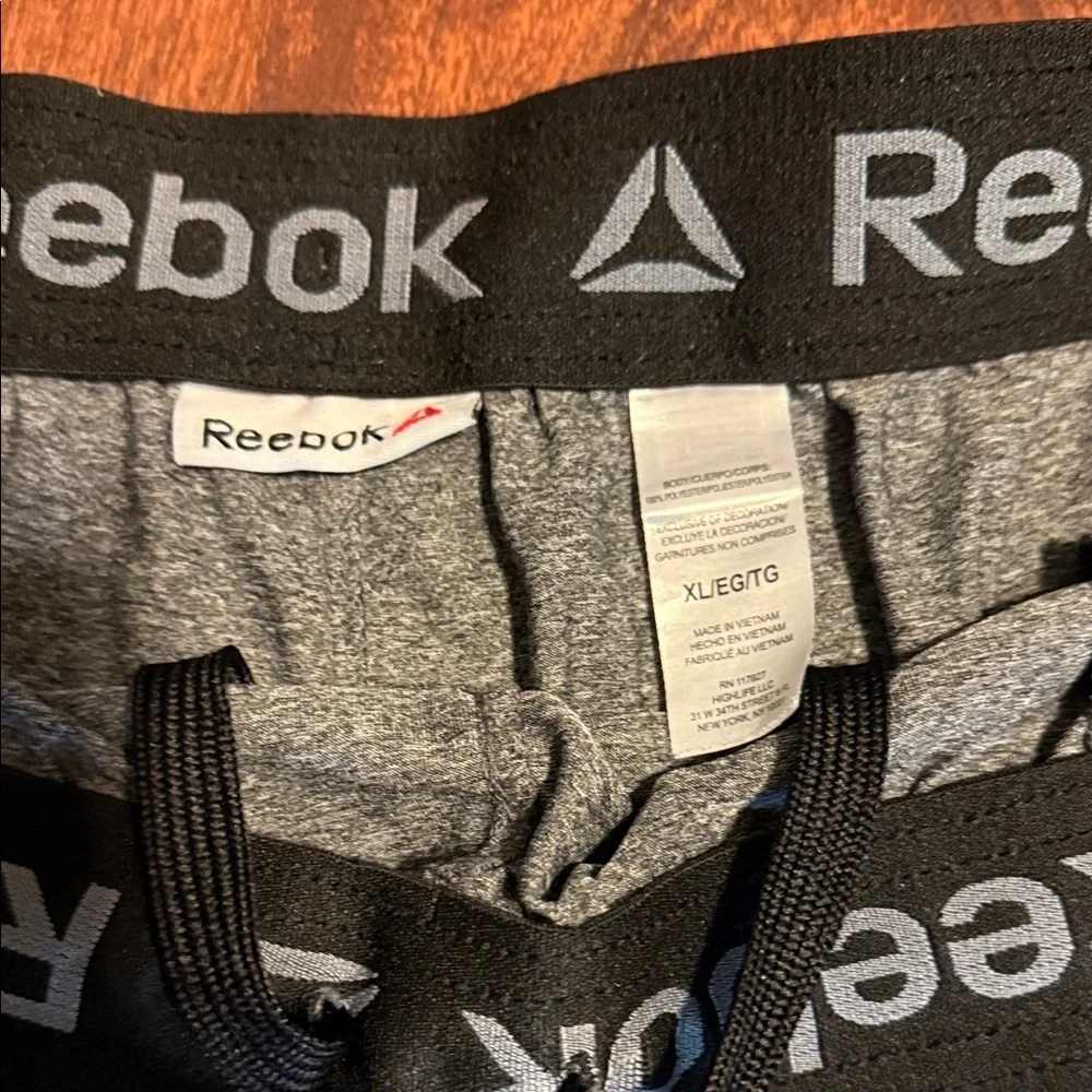 Reebok Men's Charcoal Athletic Shorts - Picture 2 of 2